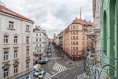 Vozová, Vinohrady - Prague 2 | Rent, Apartment One-bedroom (2+1), 80 m²