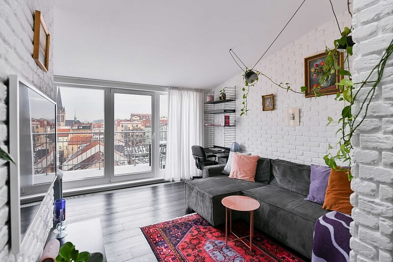 Krásova, Žižkov - Prague 3 | Rent, Apartment One-bedroom (2+kk), 67 m²