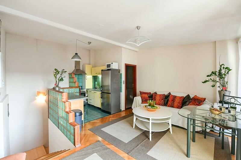 Belgická, Vinohrady - Prague 2 | Rent, Apartment One-bedroom (2+kk), 71 m²