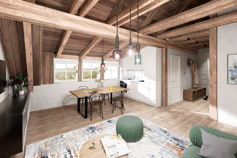 Bedřichov - Jablonec nad Nisou | Sale, Apartment Three-bedroom (4+kk), 70 m²