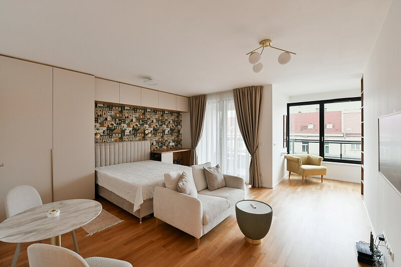 Seifertova, Žižkov - Praha 3 | Pronájem, Byt 1+kk, 45 m²