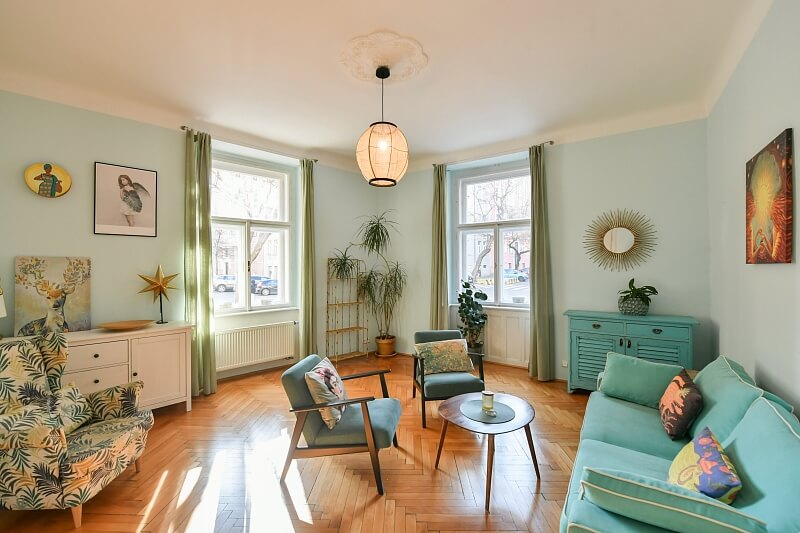 Kubelíkova, Žižkov - Prague 3 | Rent, Apartment One-bedroom (2+1), 83 m²