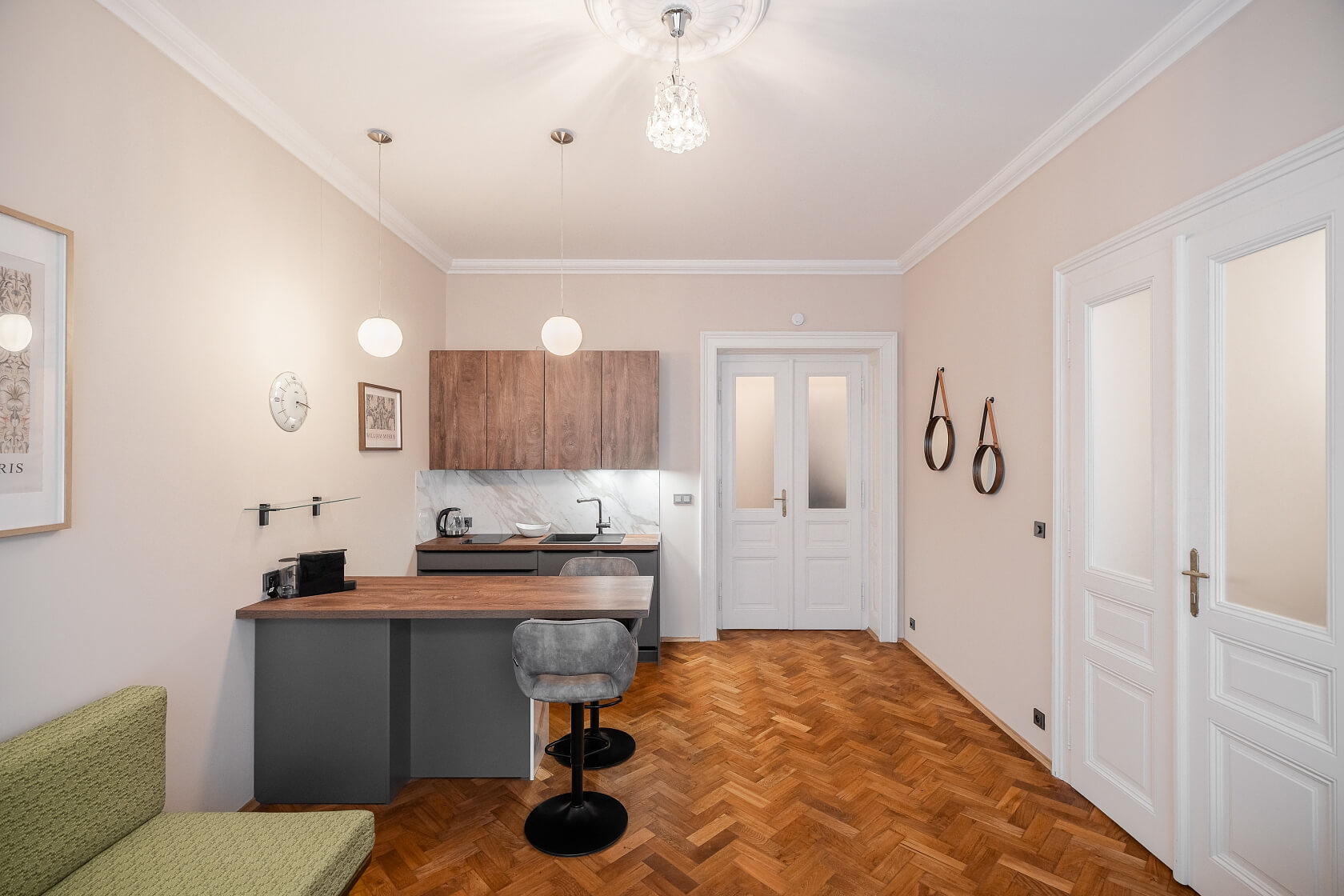 Perunova, Vinohrady - Prague 3 | Rent, Apartment One-bedroom (2+kk), 49 m²