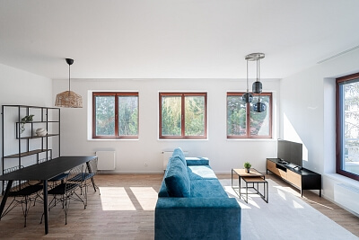 Na hřebenech I, Podolí - Prague 4 | Rent, Apartment One-bedroom (2+kk), 98 m²