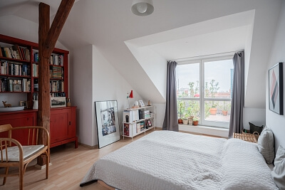 Sochařská, Bubeneč - Prague 7 | Rent, Apartment One-bedroom (2+kk), 98 m²