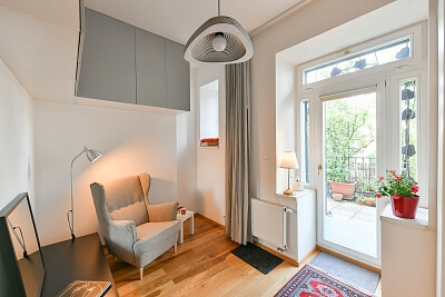 Americká, Vinohrady - Prague 2 | Rent, Apartment One-bedroom (2+kk), 91 m²
