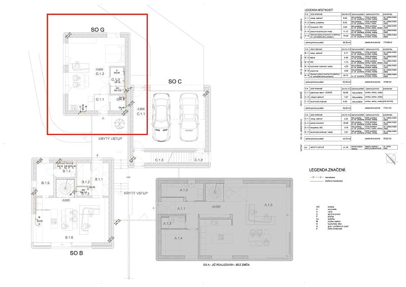 Racková, Jesenice - Praha-západ | Sale, House One-bedroom (2+kk), 55 m²
