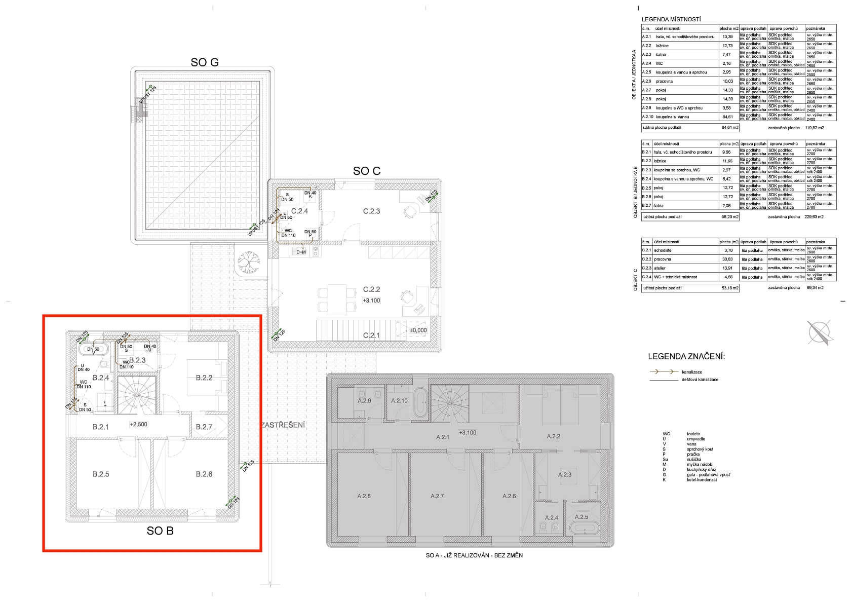 Racková, Jesenice - Praha-západ | Prodej, Byt 4+kk, 131 m²