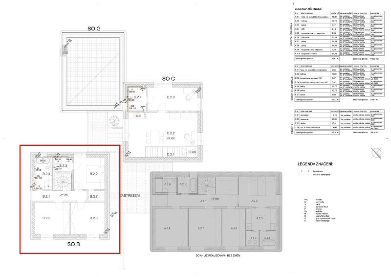 Racková, Jesenice - Praha-západ | Sale, Apartment Three-bedroom (4+kk), 131 m²