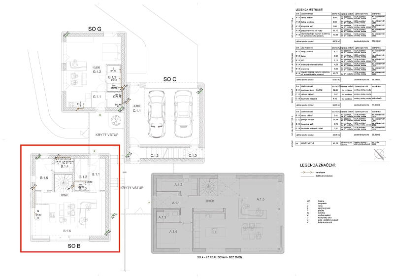 Racková, Jesenice - Praha-západ | Sale, Apartment Three-bedroom (4+kk), 131 m²