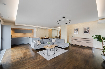 Korunní, Vinohrady - Prague 10 | Rent, Apartment One-bedroom (2+kk), 92 m²