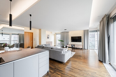 Korunní, Vinohrady - Prague 10 | Rent, Apartment One-bedroom (2+kk), 92 m²