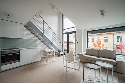 U libeňského pivovaru, Libeň - Prague 8 | Rent, Apartment One-bedroom (2+kk), 46 m²