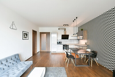 Sanderova, Holešovice - Prague 7 | Rent, Apartment One-bedroom (2+kk), 64 m²