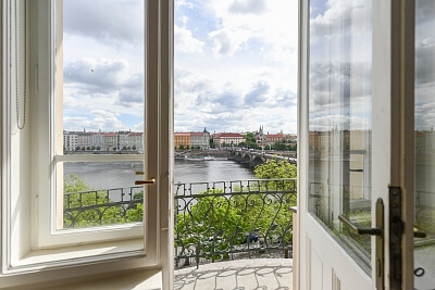 Janáčkovo nábřeží, Smíchov - Prague 5 | Rent, Apartment Three-bedroom (4+1), 146 m²