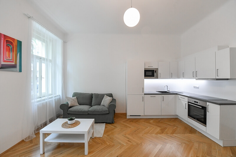 Máchova, Vinohrady - Praha 2 | Pronájem, Byt 2+kk, 48 m²