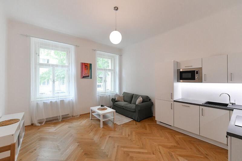Máchova, Vinohrady - Praha 2 | Pronájem, Byt 2+kk, 48 m²