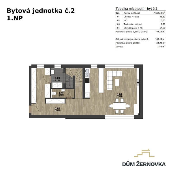 Půdorys 3