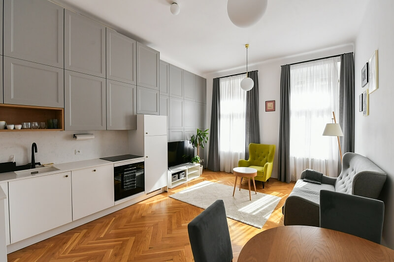 Varšavská, Vinohrady - Prague 2 | Rent, Apartment One-bedroom (2+kk), 50 m²