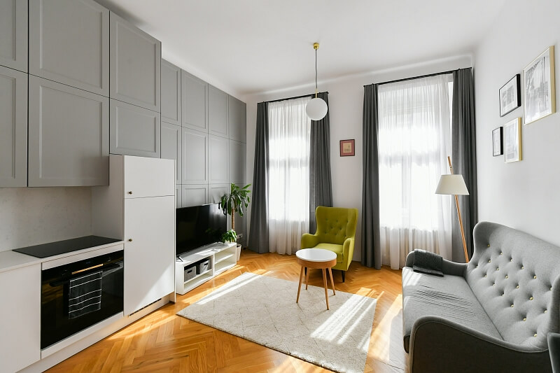 Varšavská, Vinohrady - Prague 2 | Rent, Apartment One-bedroom (2+kk), 50 m²