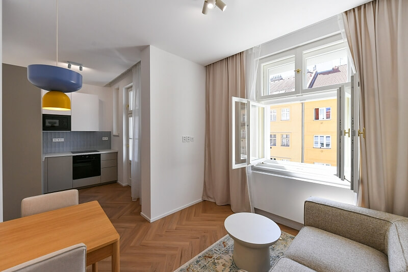 Na Spojce, Vršovice - Prague 10 | Rent, Apartment One-bedroom (2+kk), 44 m²