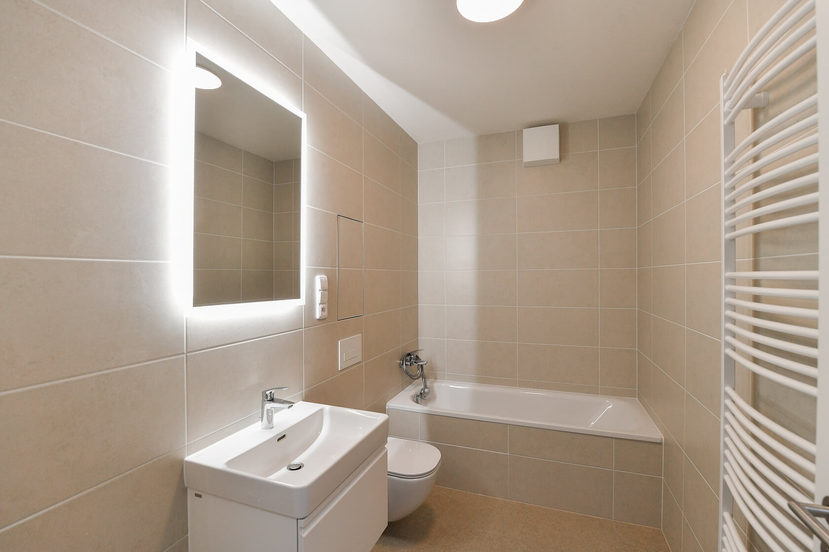 Pod Harfou, Vysočany - Prague 9 | Rent, Apartment One-bedroom (2+kk), 48 m²