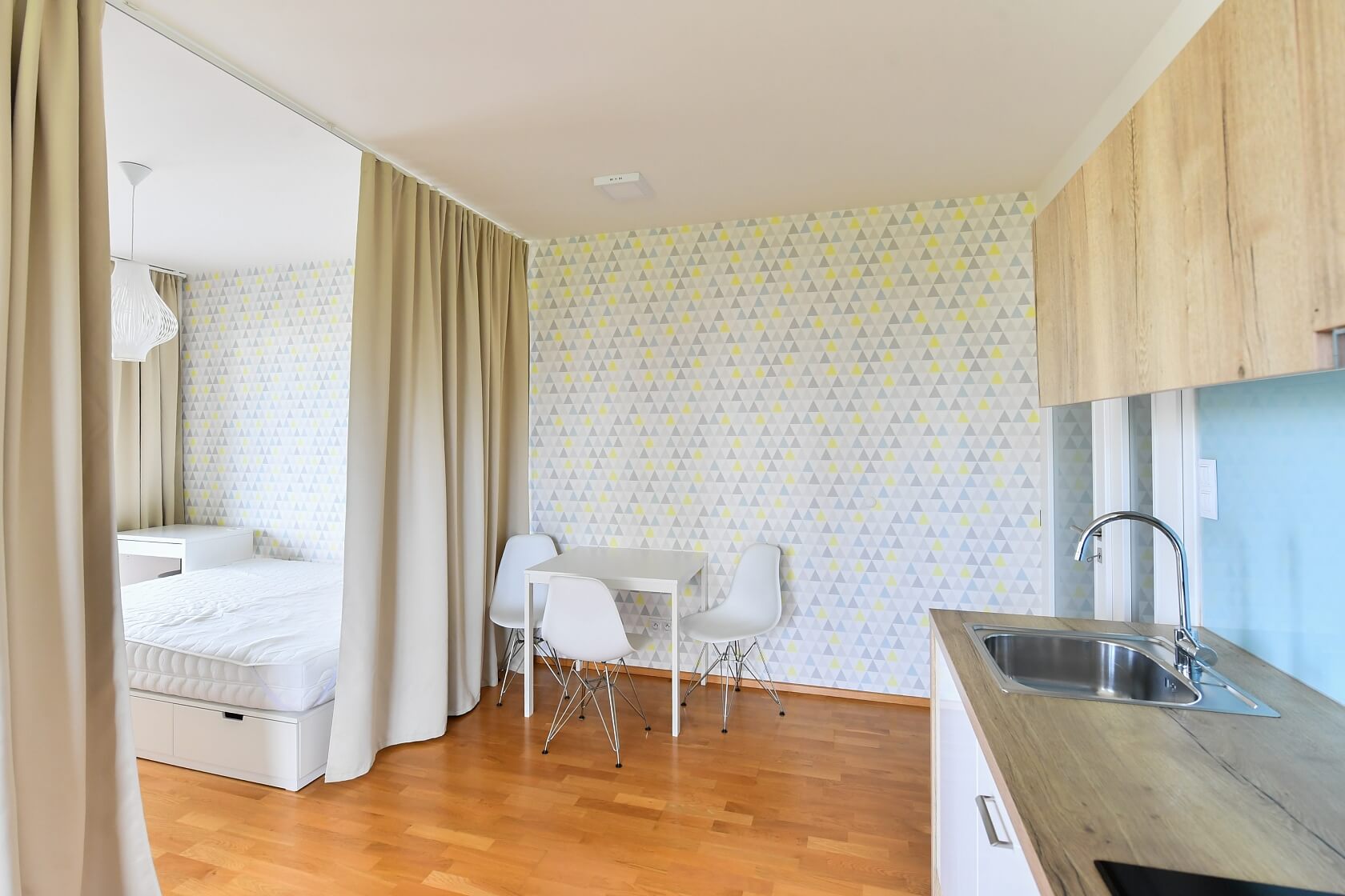 Učňovská, Hrdlořezy - Prague 9 | Rent, Apartment Studio (1+kk), 59 m²