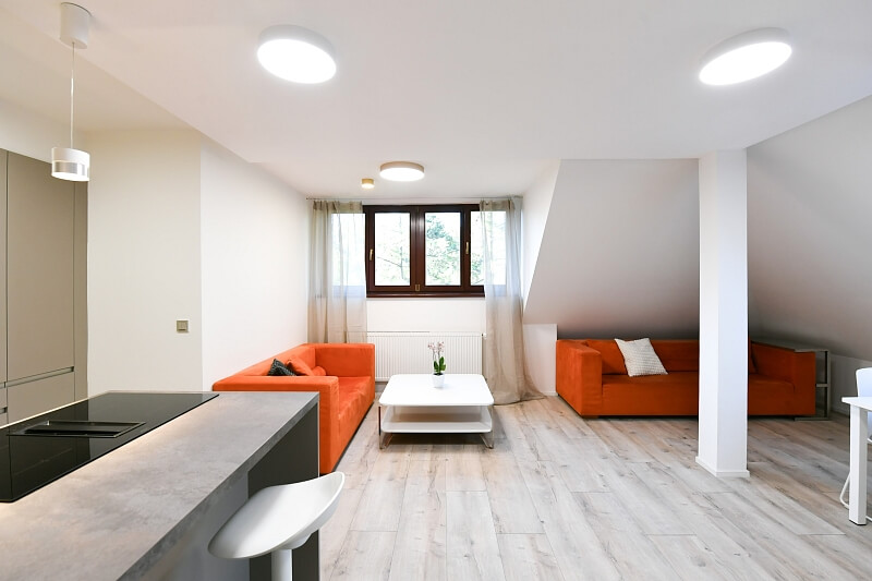 Ke Dvoru, Vokovice - Praha 6 | Pronájem, Byt 3+kk, 88 m²