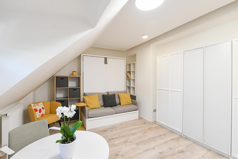 Ke Dvoru, Vokovice - Praha 6 | Pronájem, Byt 1+kk, 35 m²