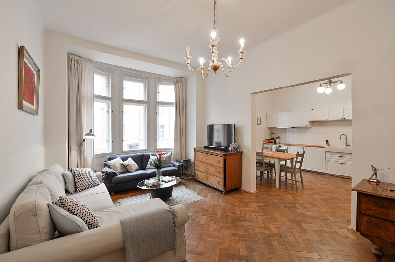Kubova, Karlín - Prague 8 | Rent, Apartment One-bedroom (2+1), 80 m²