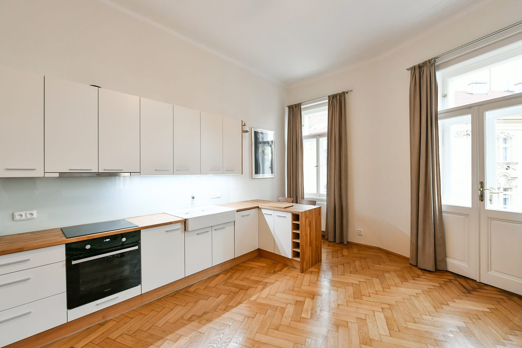 Na Kozačce, Vinohrady - Prague 2 | Rent, Apartment One-bedroom (2+kk), 58 m²