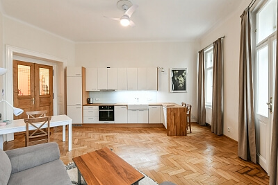 Na Kozačce, Vinohrady - Prague 2 | Rent, Apartment One-bedroom (2+kk), 58 m²