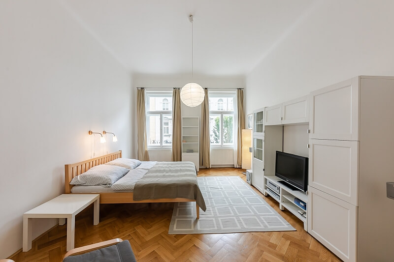 Slovenská, Vinohrady - Prague 2 | Rent, Apartment One-bedroom (2+kk), 58 m²
