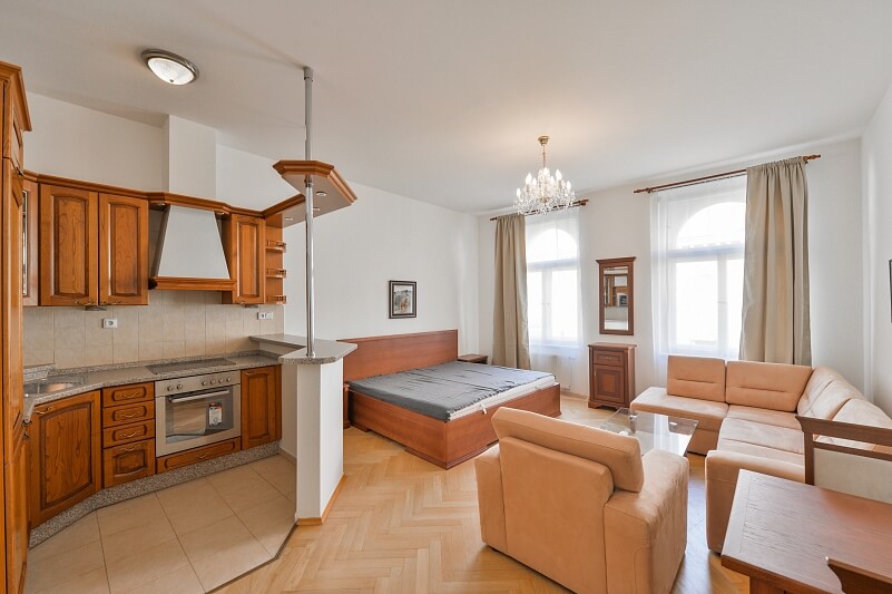 Mánesova, Vinohrady - Praha 2 | Pronájem, Byt 1+kk, 38 m²