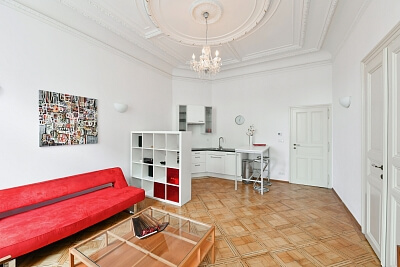 Čelakovského sady, Vinohrady - Prague 2 | Rent, Apartment One-bedroom (2+kk), 55 m²