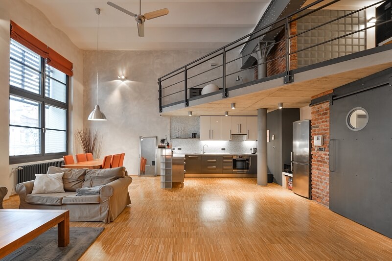 Na Maninách, Holešovice - Prague 7 | Rent, Apartment One-bedroom (2+kk), 114 m²