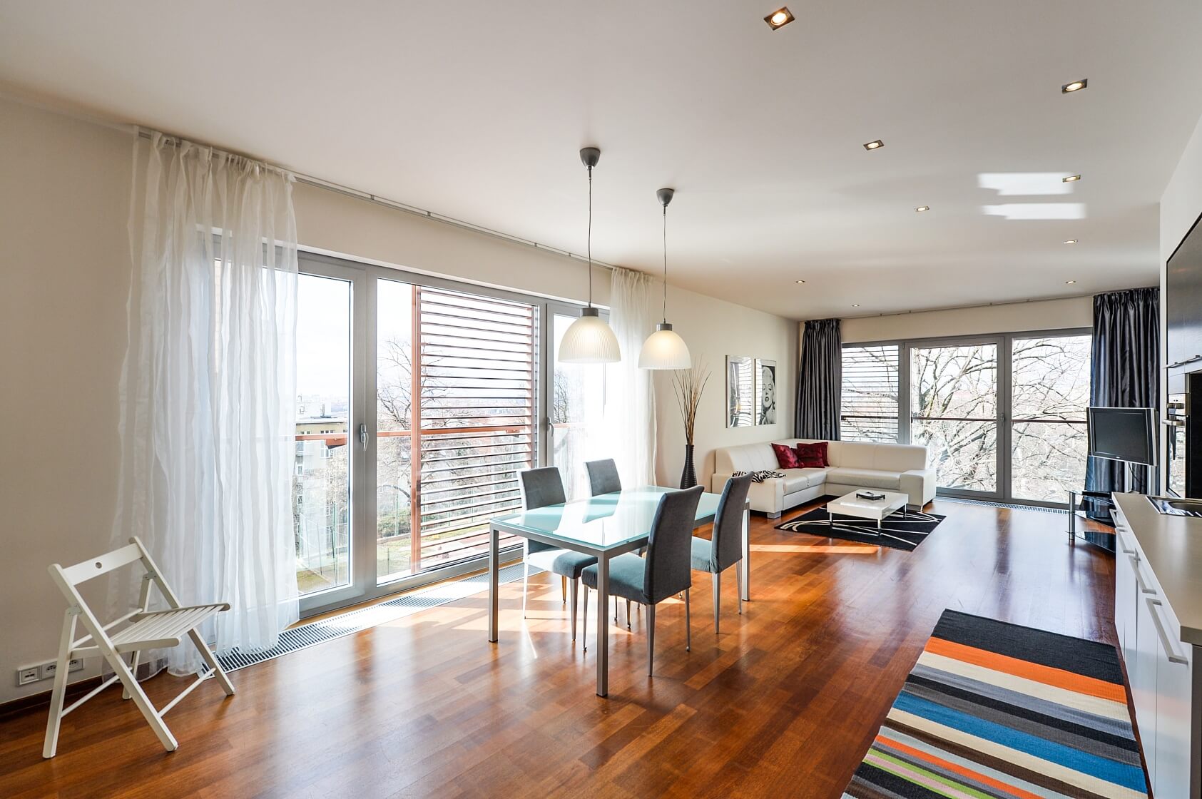 Korunní, Vinohrady - Prague 10 | Rent, Apartment One-bedroom (2+kk), 78 m²