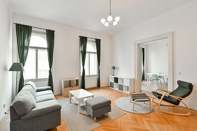 Uruguayská, Vinohrady - Praha 2 | Pronájem, Byt 3+1, 100 m²