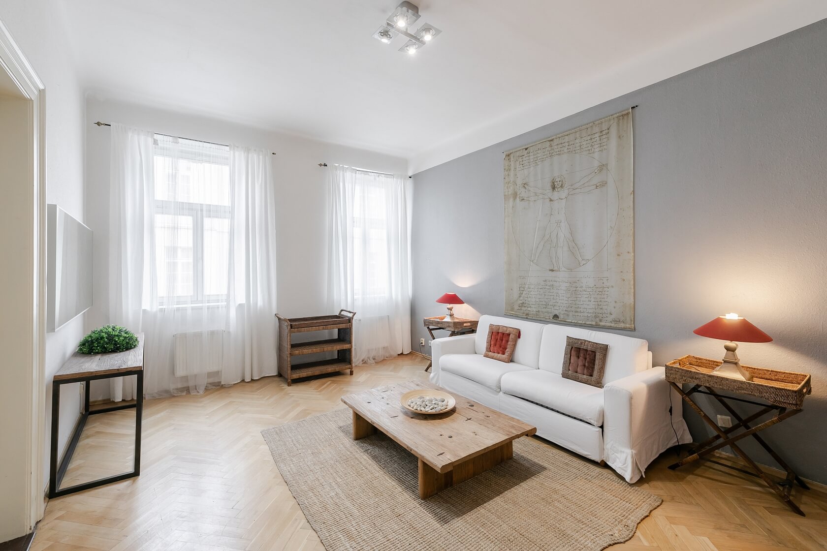 Ve Smečkách, Nové Město - Prague 1 | Rent, Apartment One-bedroom (2+1), 70 m²