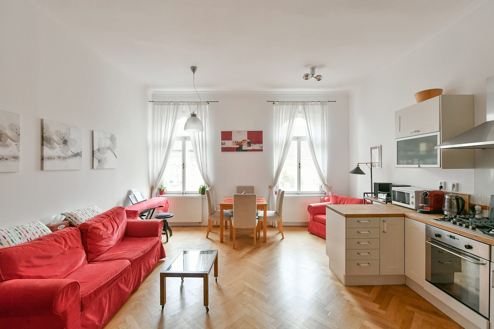 Na Kozačce, Vinohrady - Prague 2 | Rent, Apartment Two-bedroom (3+kk), 83 m²
