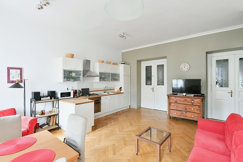 Na Kozačce, Vinohrady - Prague 2 | Rent, Apartment Two-bedroom (3+kk), 83 m²