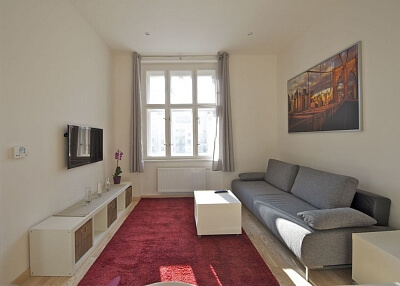 Kafkova, Dejvice - Prague 6 | Rent, Apartment One-bedroom (2+kk), 46 m²