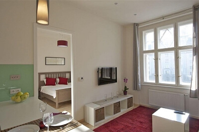 Kafkova, Dejvice - Prague 6 | Rent, Apartment One-bedroom (2+kk), 46 m²