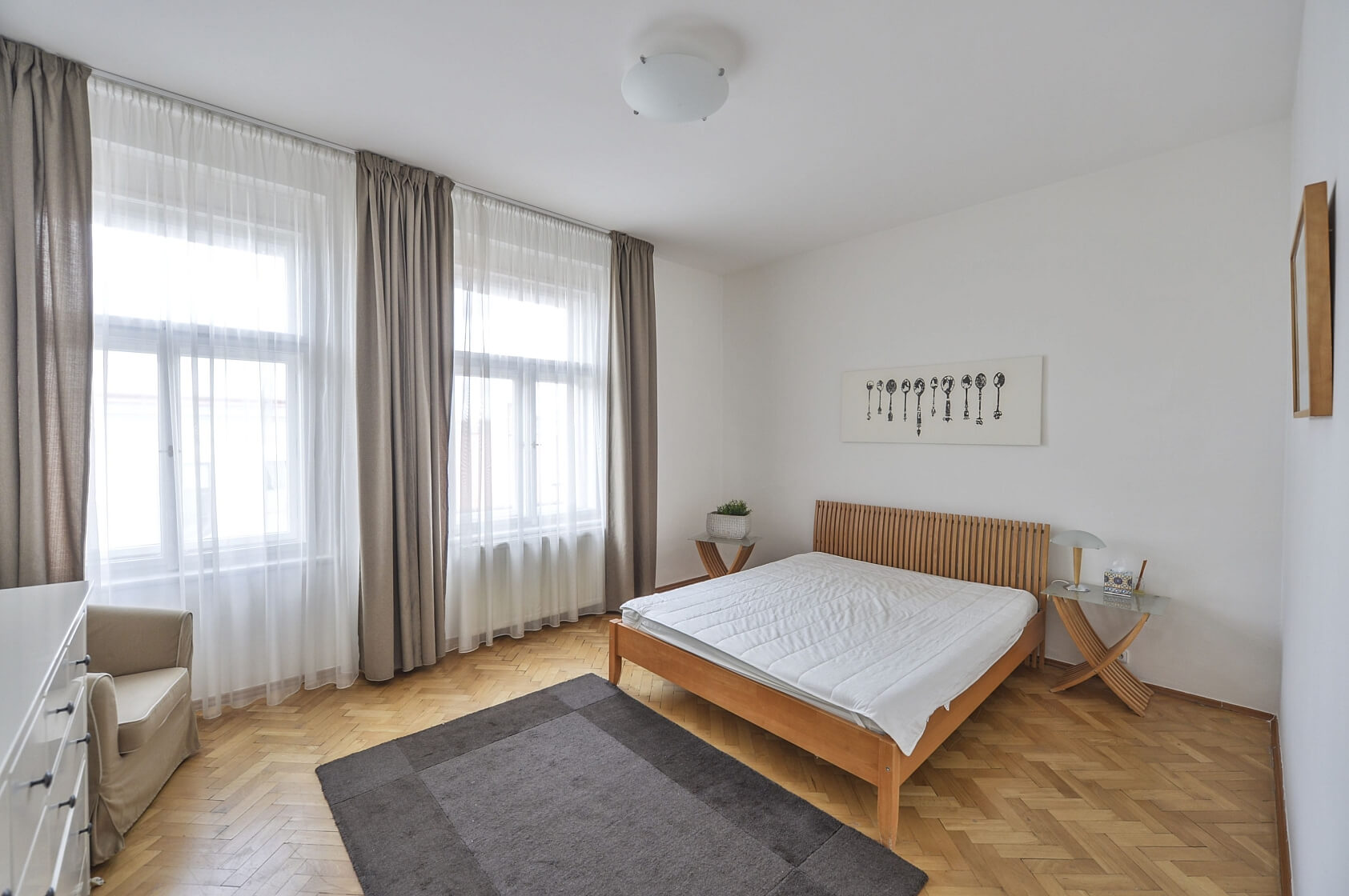 Belgická, Vinohrady - Prague 2 | Rent, Apartment Two-bedroom (3+kk), 100 m²
