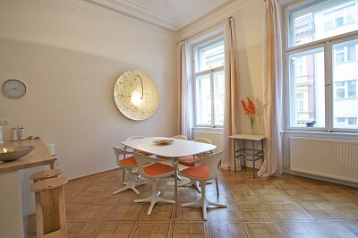 Čelakovského sady, Vinohrady - Prague 2 | Rent, Apartment One-bedroom (2+1), 95 m²