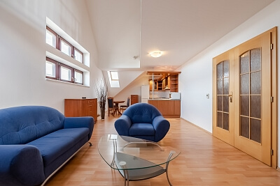 Baranova, Vinohrady - Prague 3 | Rent, Apartment One-bedroom (2+kk), 97 m²