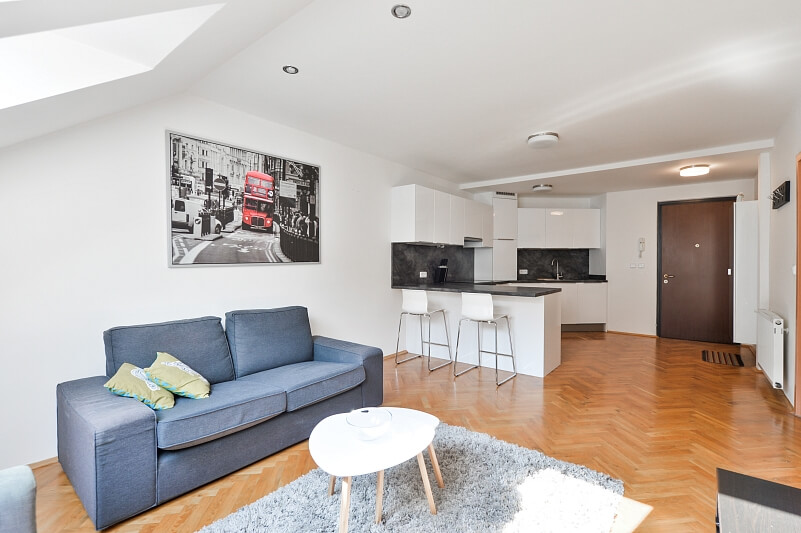 Bořivojova, Žižkov - Prague 3 | Rent, Apartment One-bedroom (2+kk), 48 m²