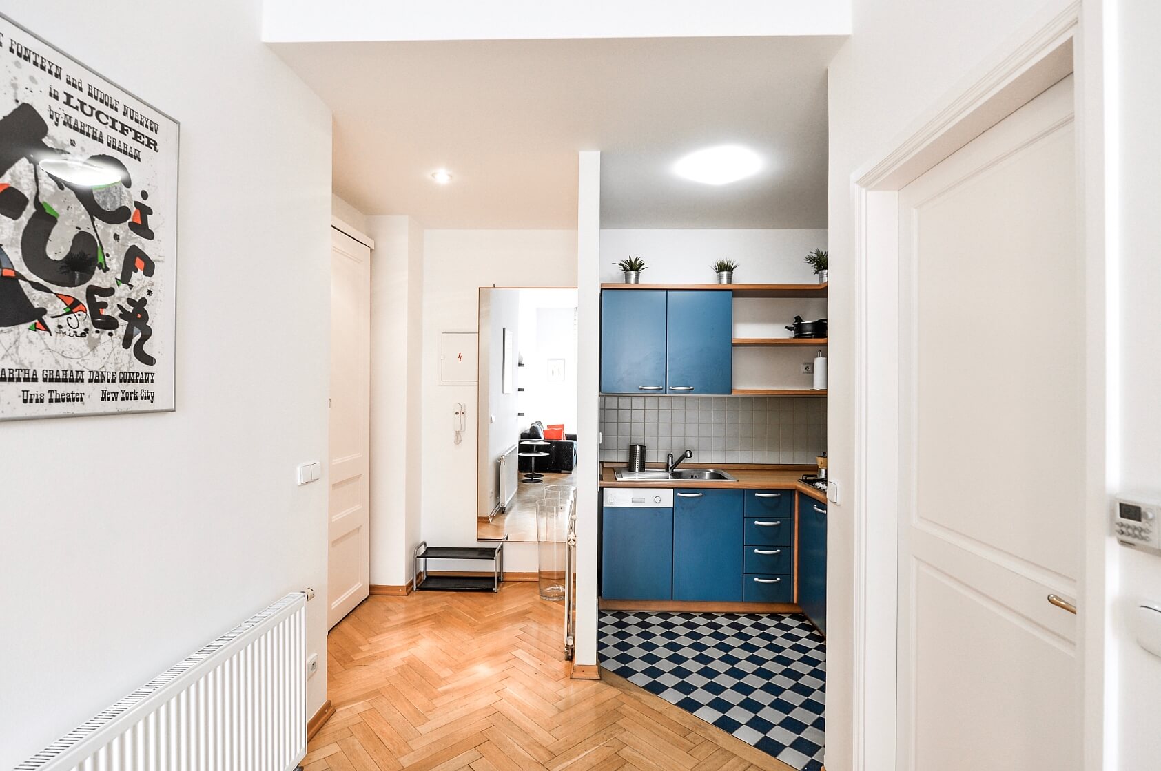 Polská, Vinohrady - Prague 2 | Rent, Apartment One-bedroom (2+kk), 51 m²