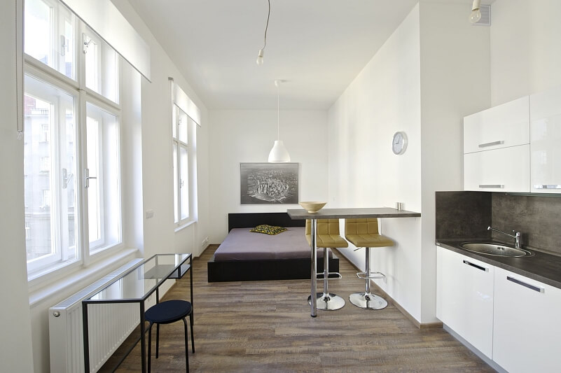 Jindřicha Plachty, Smíchov - Praha 5 | Pronájem, Byt 1+kk, 35 m²