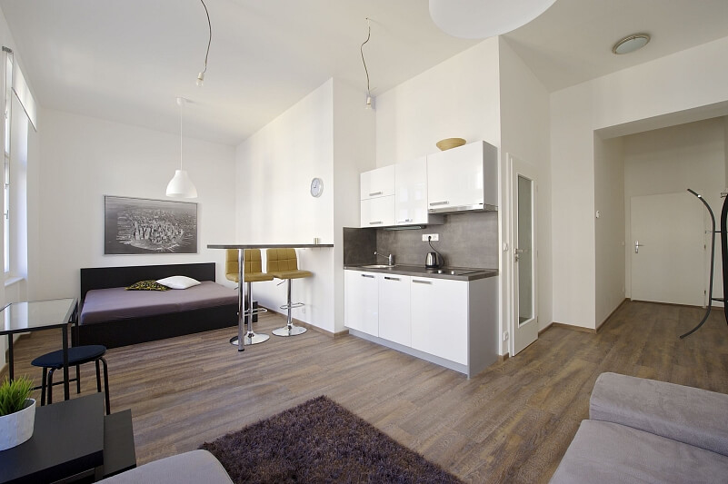 Jindřicha Plachty, Smíchov - Prague 5 | Rent, Apartment Studio (1+kk), 35 m²